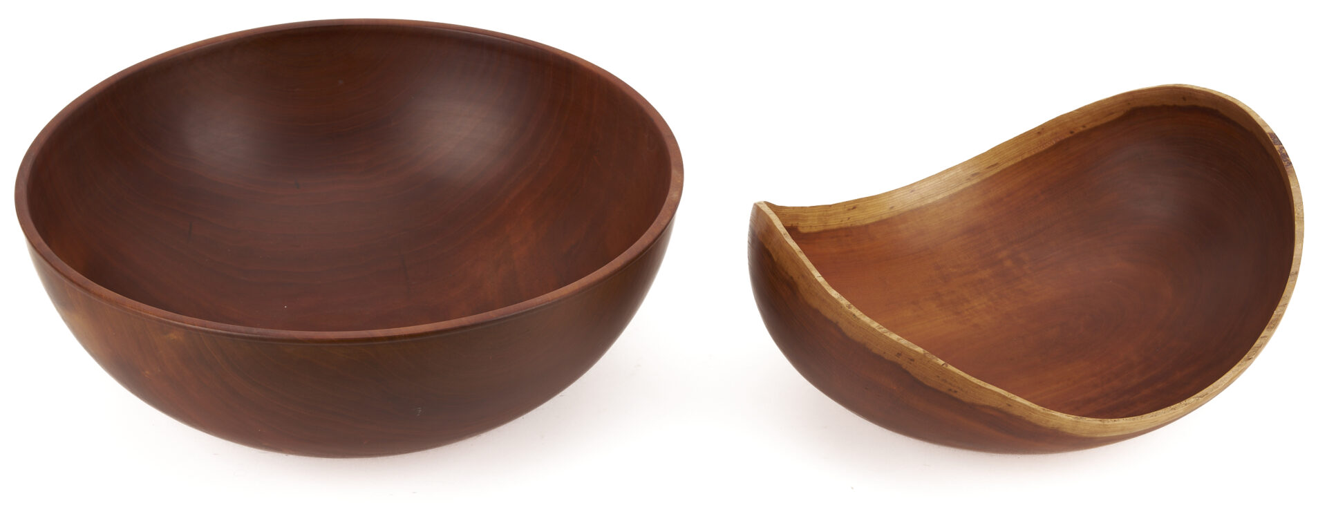 Lot 424: 5 Steve Noggle Turned Cherry Bowls