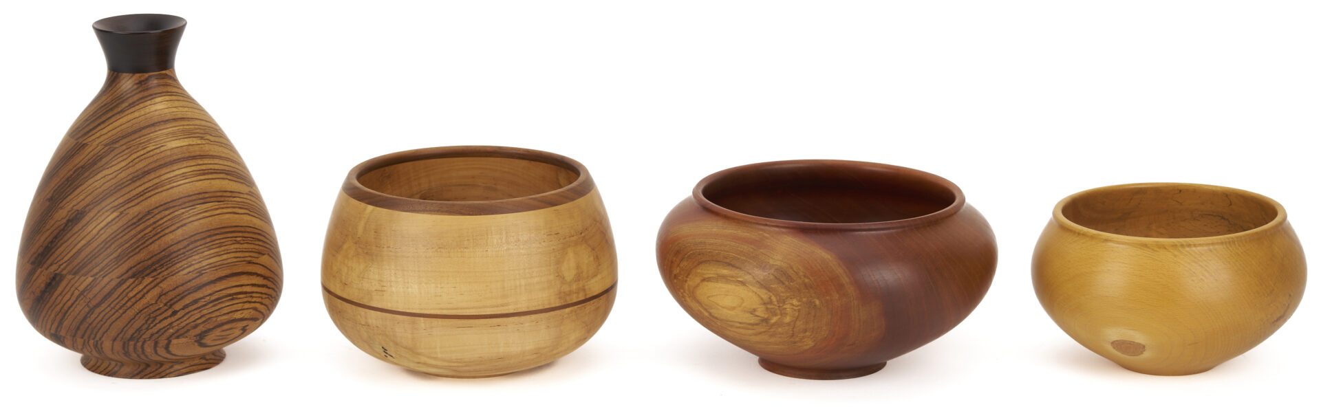 Lot 426: 7 Steve Noggle Signed Wooden Vessels