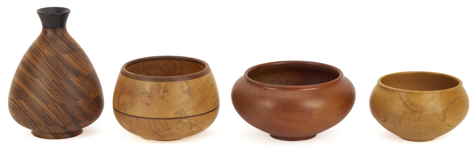 Lot 426: 7 Steve Noggle Signed Wooden Vessels