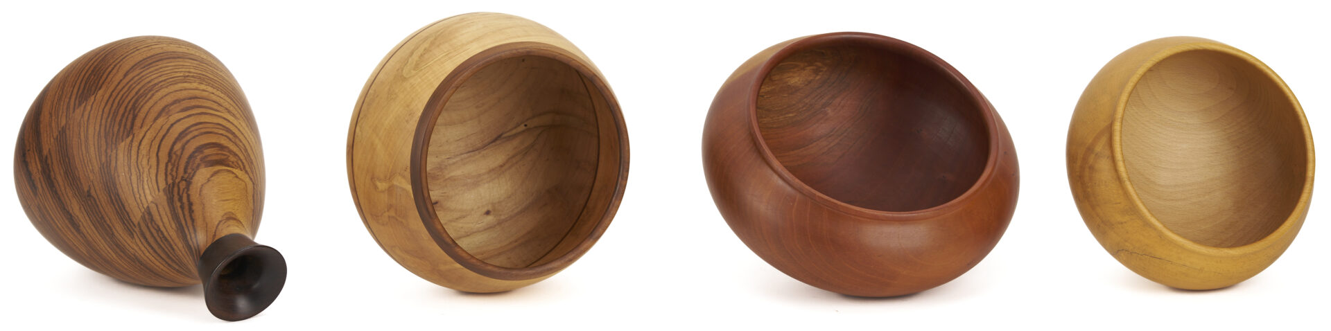 Lot 426: 7 Steve Noggle Signed Wooden Vessels