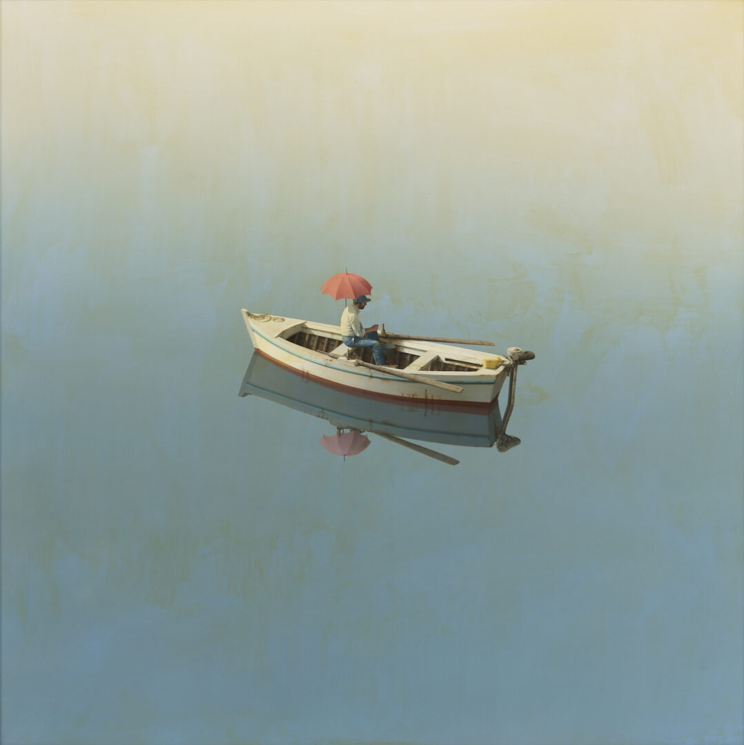 Lot 427: Zvonimir Mihanovic O/C Photorealist Mediterranean Painting