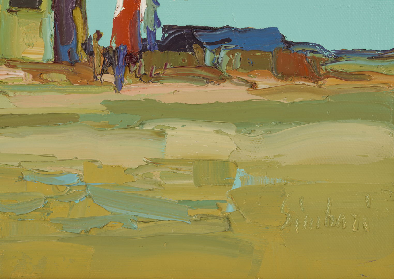 Lot 428: Nicola Simbari O/C Painting, In Riva al Mare