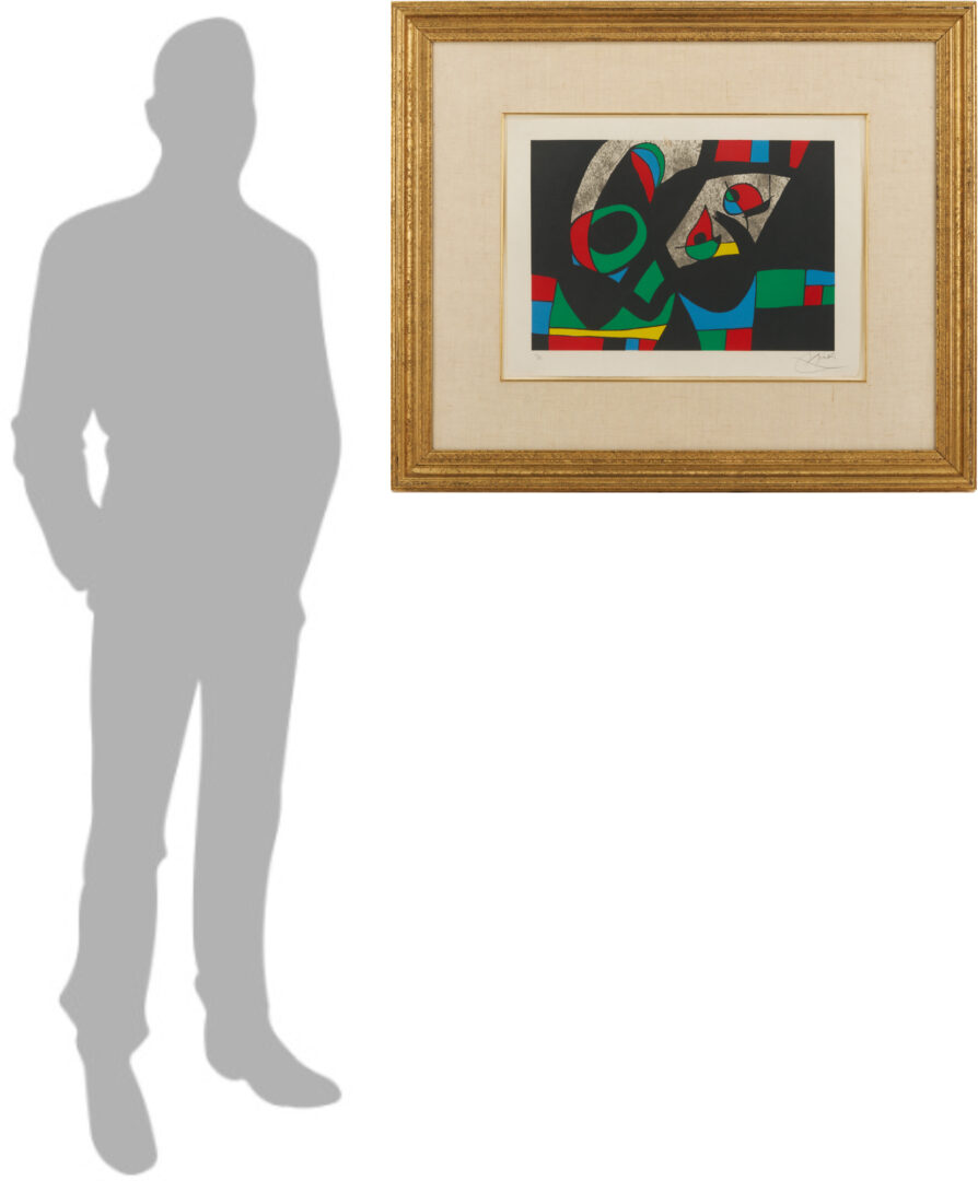 Lot 429: Joan Miro Signed Lithograph, Le Lezard aux Plumes d’Or