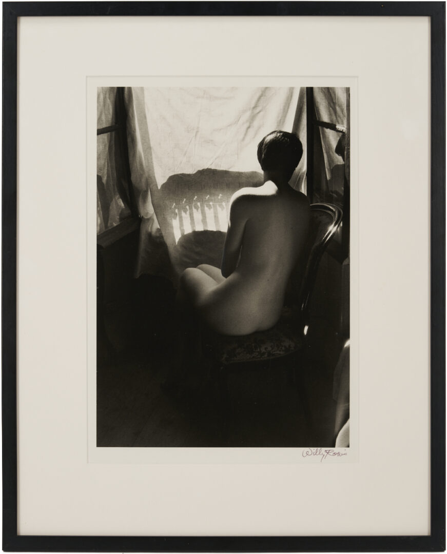 Lot 430: Willy Ronis Photograph of Nude Woman, “Nu de Soi”