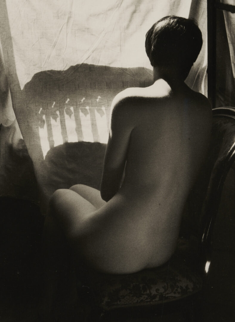 Lot 430: Willy Ronis Photograph of Nude Woman, “Nu de Soi”