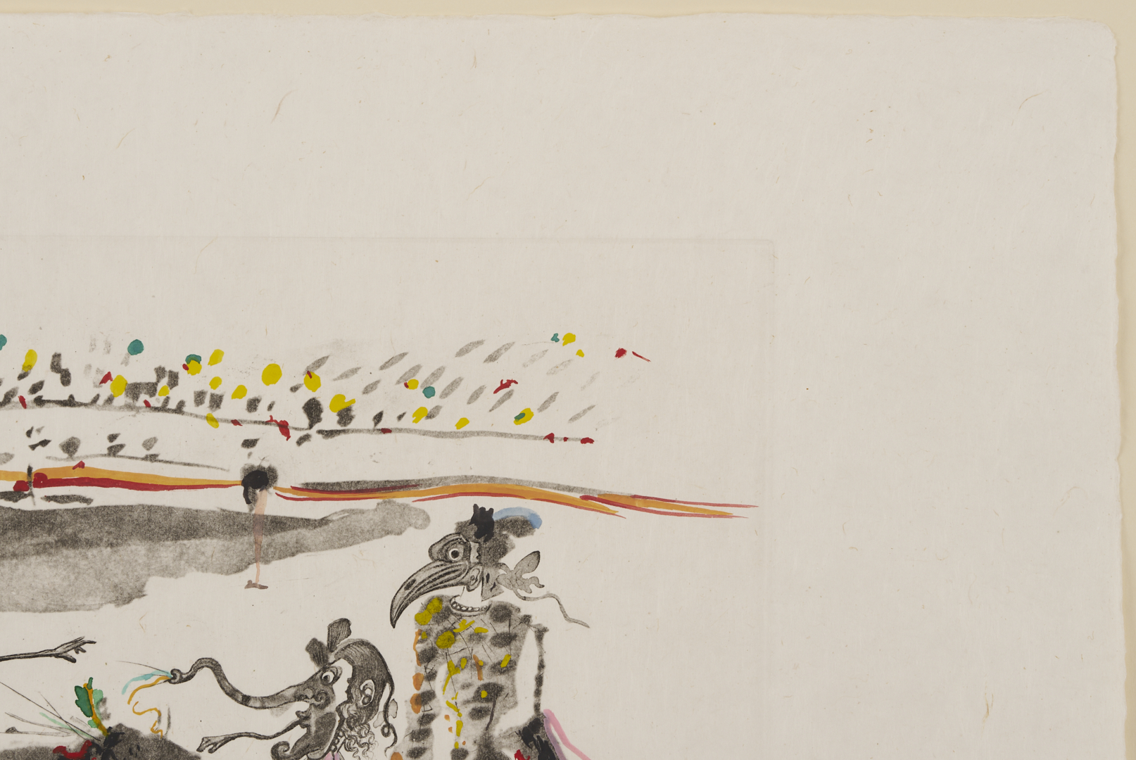 Lot 432: Salvador Dali Signed Etching, The Parrots from Surrealist Bullfighting