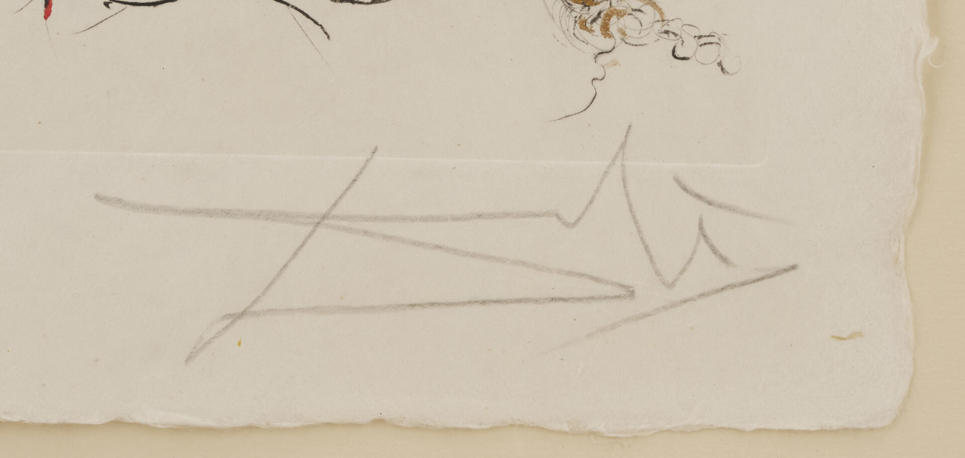 Lot 433: Salvador Dali Signed Etching, Nude w/ Snail from Poemes Secrets