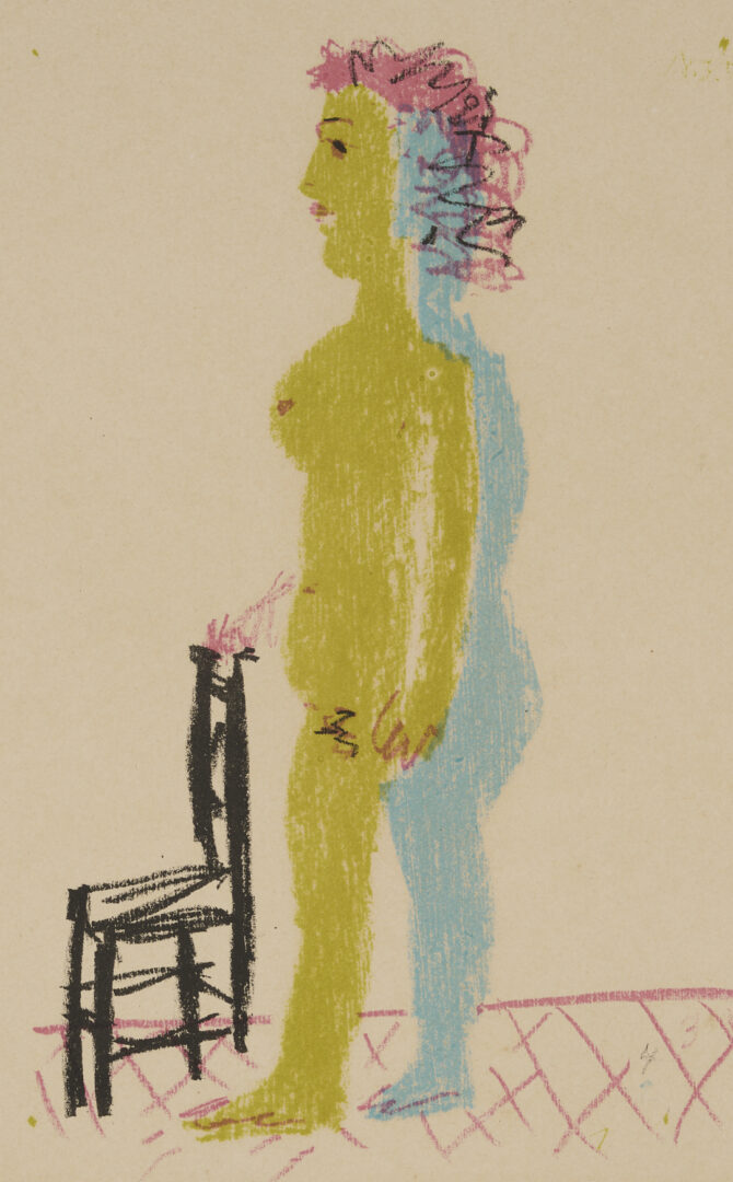 Lot 434: Pablo Picasso Lithograph, Nu a la Chaise, 1954