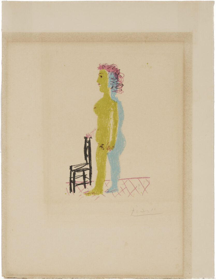 Lot 434: Pablo Picasso Lithograph, Nu a la Chaise, 1954