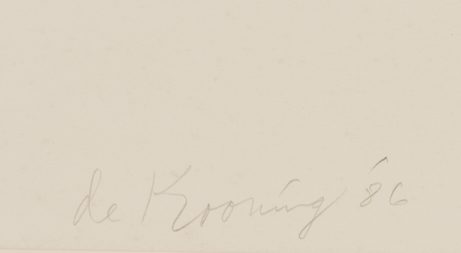 Lot 439: Willem De Kooning Abstract Lithograph from Quatre Lithographies