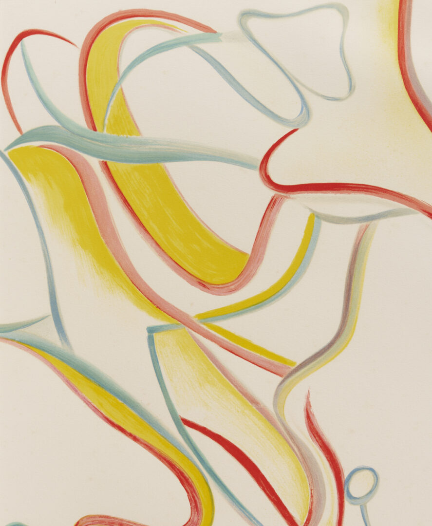 Lot 439: Willem De Kooning Abstract Lithograph from Quatre Lithographies