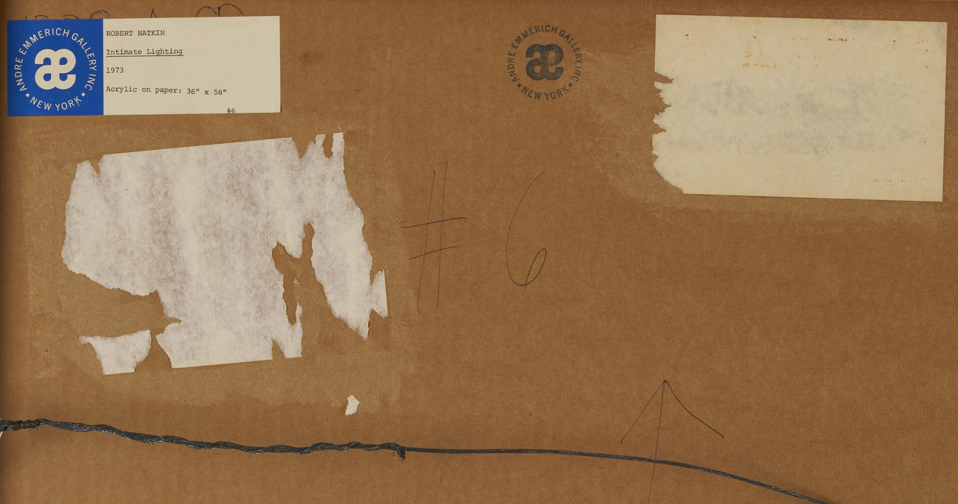 Lot 442: Robert Natkin Abstract Painting, Intimate Lighting #6, 1972/3