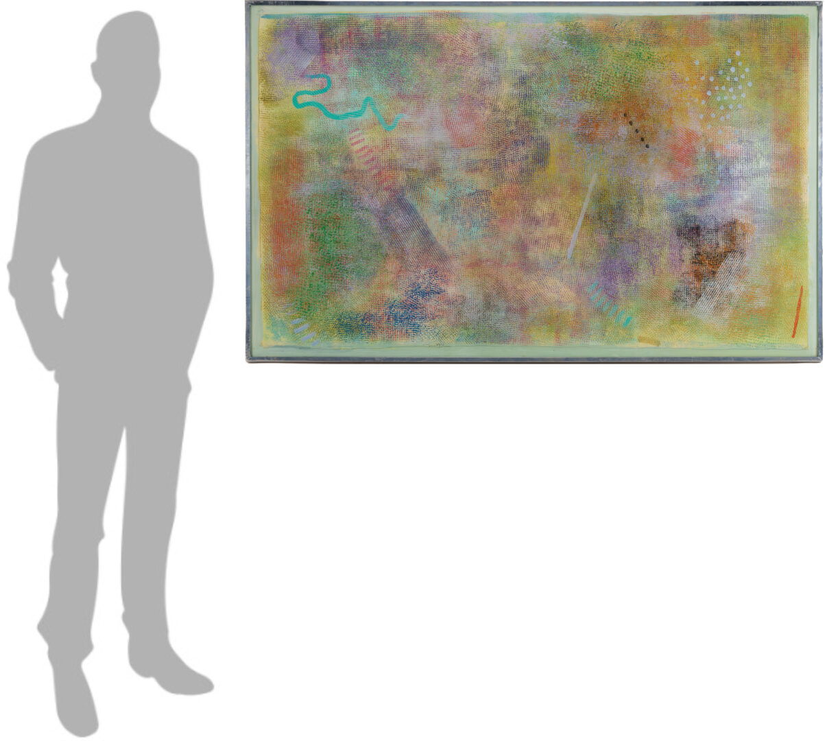 Lot 442: Robert Natkin Abstract Painting, Intimate Lighting #6, 1972/3