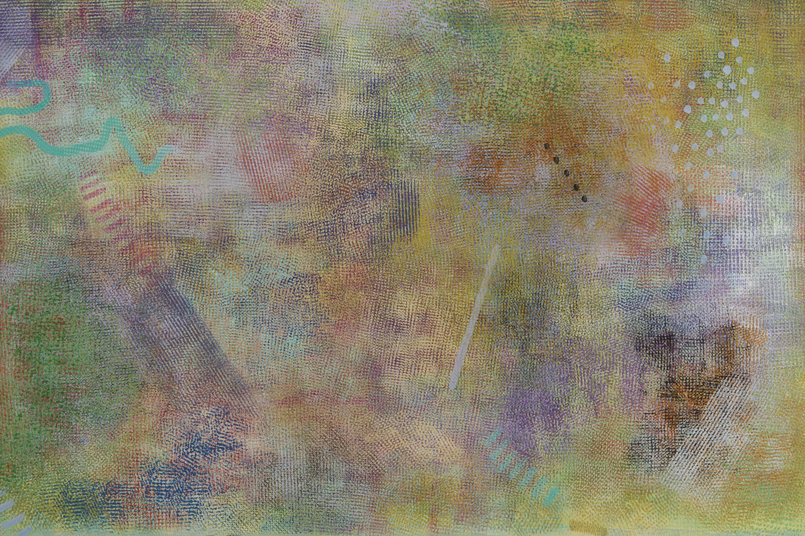 Lot 442: Robert Natkin Abstract Painting, Intimate Lighting #6, 1972/3