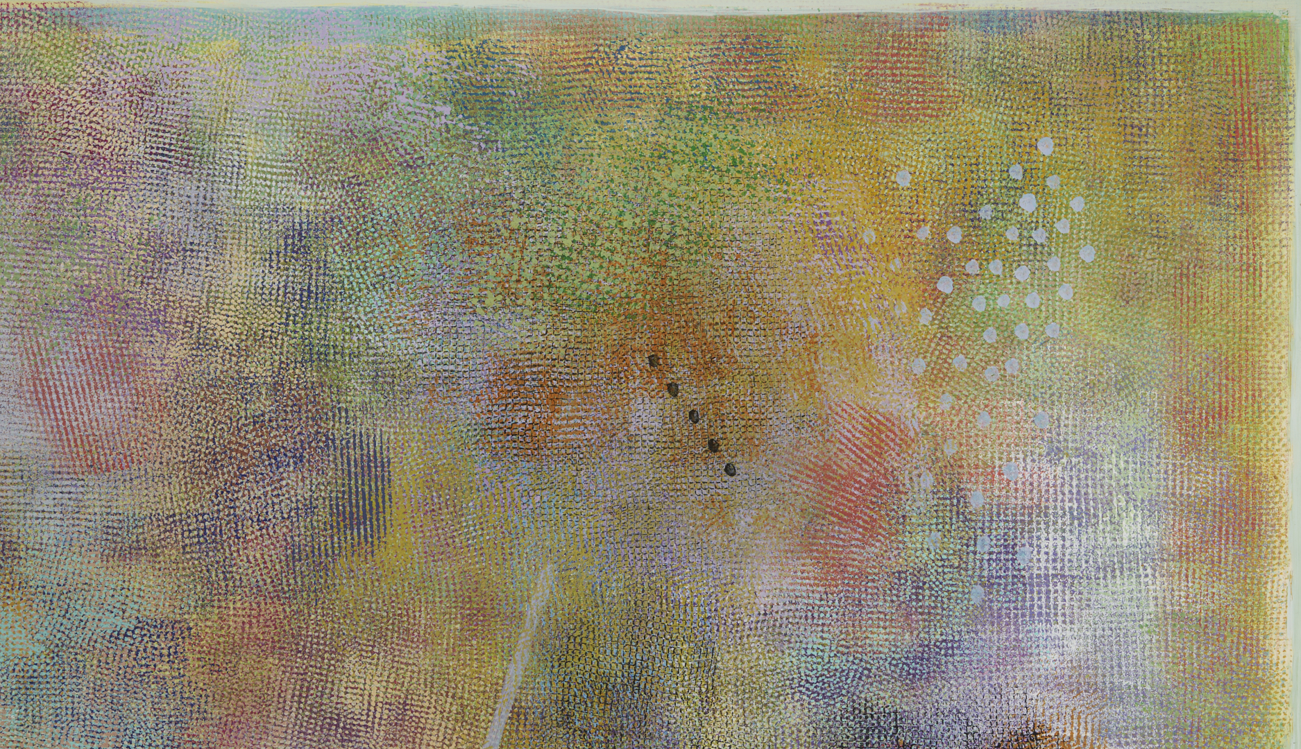Lot 442: Robert Natkin Abstract Painting, Intimate Lighting #6, 1972/3