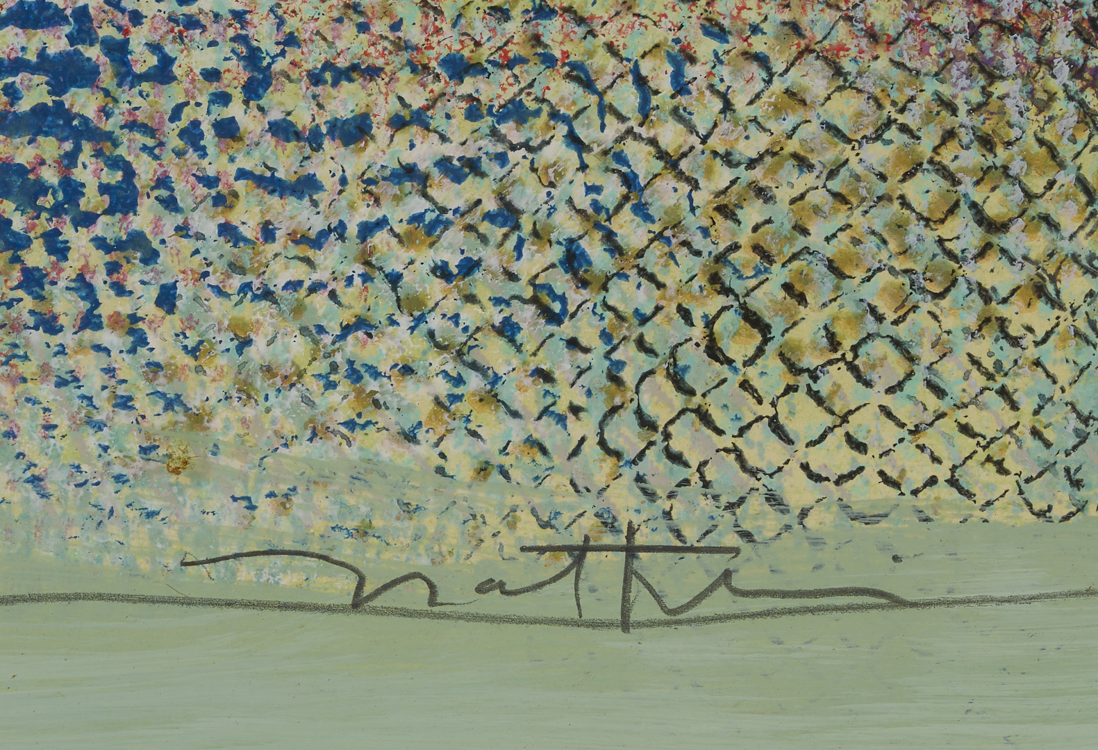 Lot 442: Robert Natkin Abstract Painting, Intimate Lighting #6, 1972/3