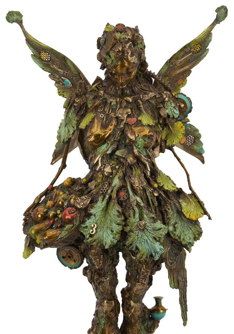 Lot 446: Nano Lopez Large Bronze Sculpture and Giclee, Maria Alma