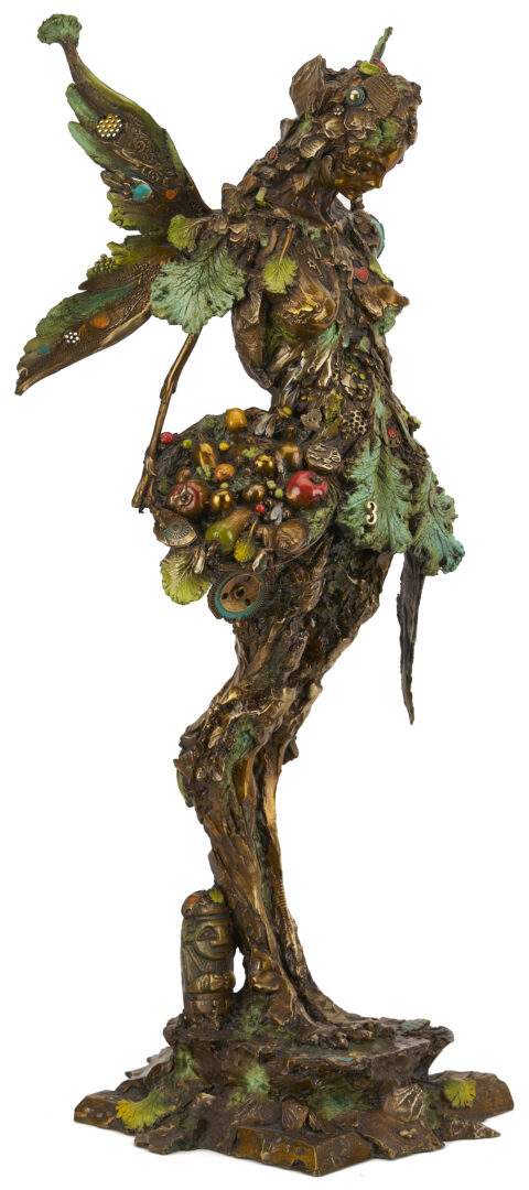 Lot 446: Nano Lopez Large Bronze Sculpture and Giclee, Maria Alma