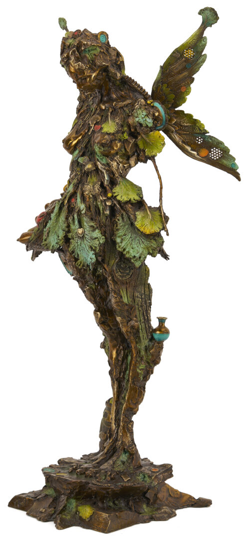 Lot 446: Nano Lopez Large Bronze Sculpture and Giclee, Maria Alma