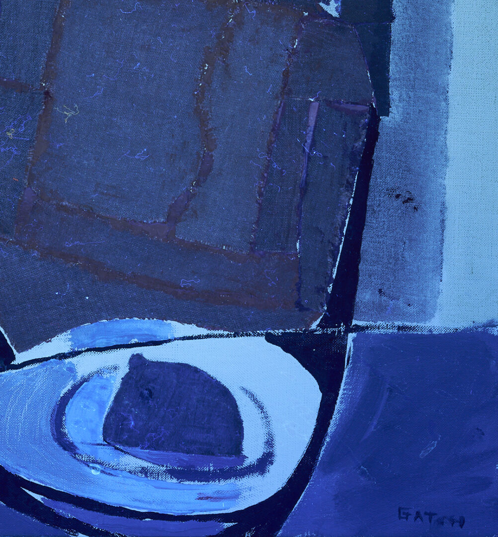 Lot 448: Lee Gatch Mixed Media Painting, Table Owl, 1959