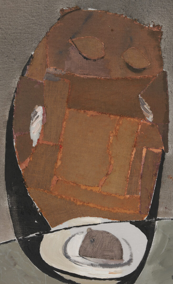Lot 448: Lee Gatch Mixed Media Painting, Table Owl, 1959