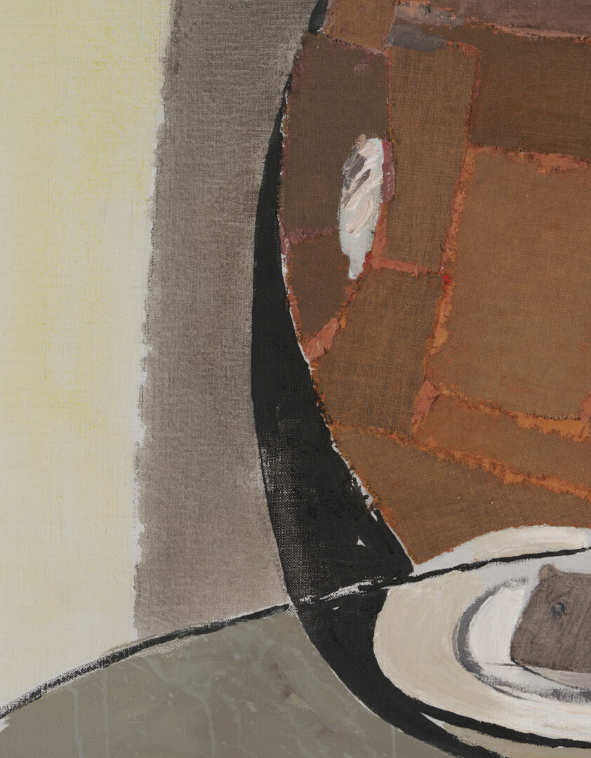 Lot 448: Lee Gatch Mixed Media Painting, Table Owl, 1959
