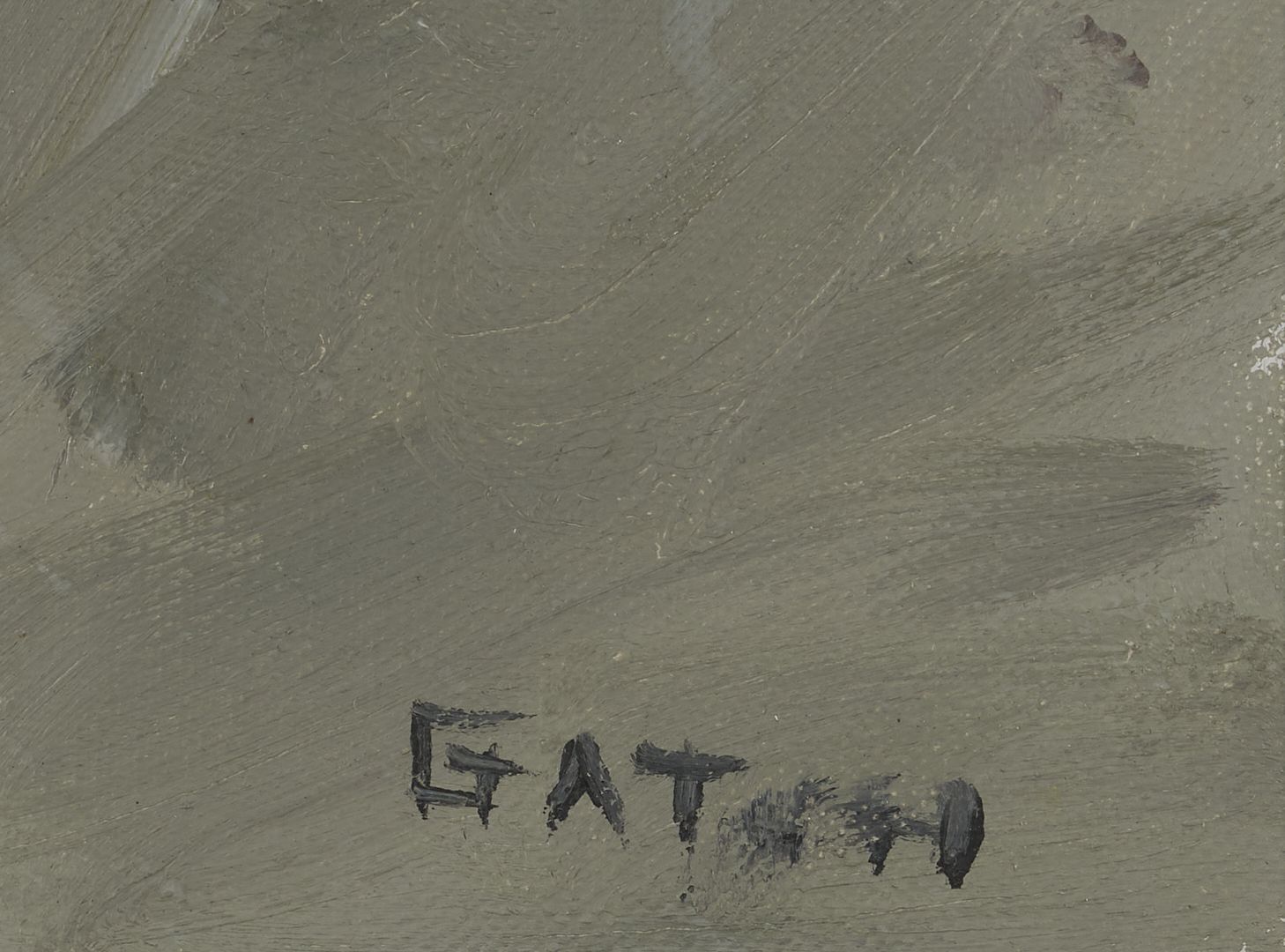 Lot 448: Lee Gatch Mixed Media Painting, Table Owl, 1959