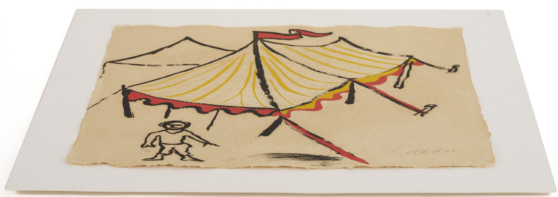 Lot 450: Calder Signed Circus Etching, Sacrilege of Alan Kent