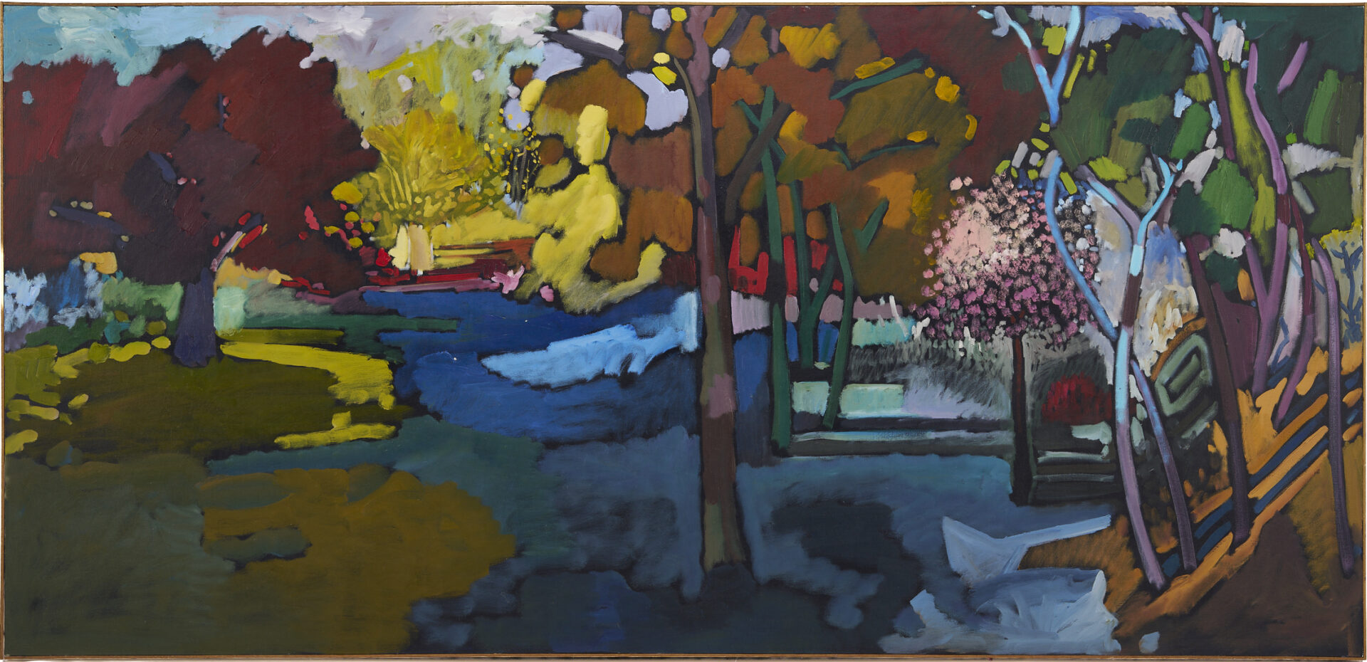 Lot 451: Large Russell Vogt O/C Landscape Painting