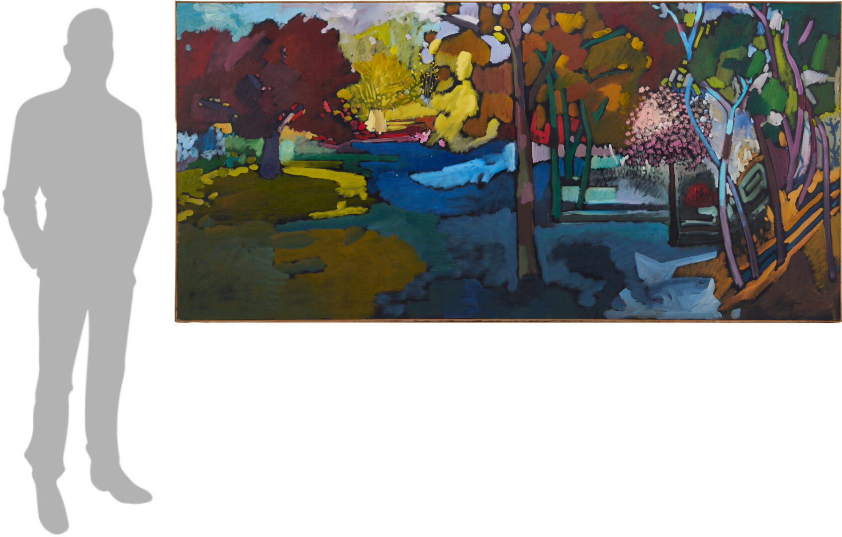 Lot 451: Large Russell Vogt O/C Landscape Painting