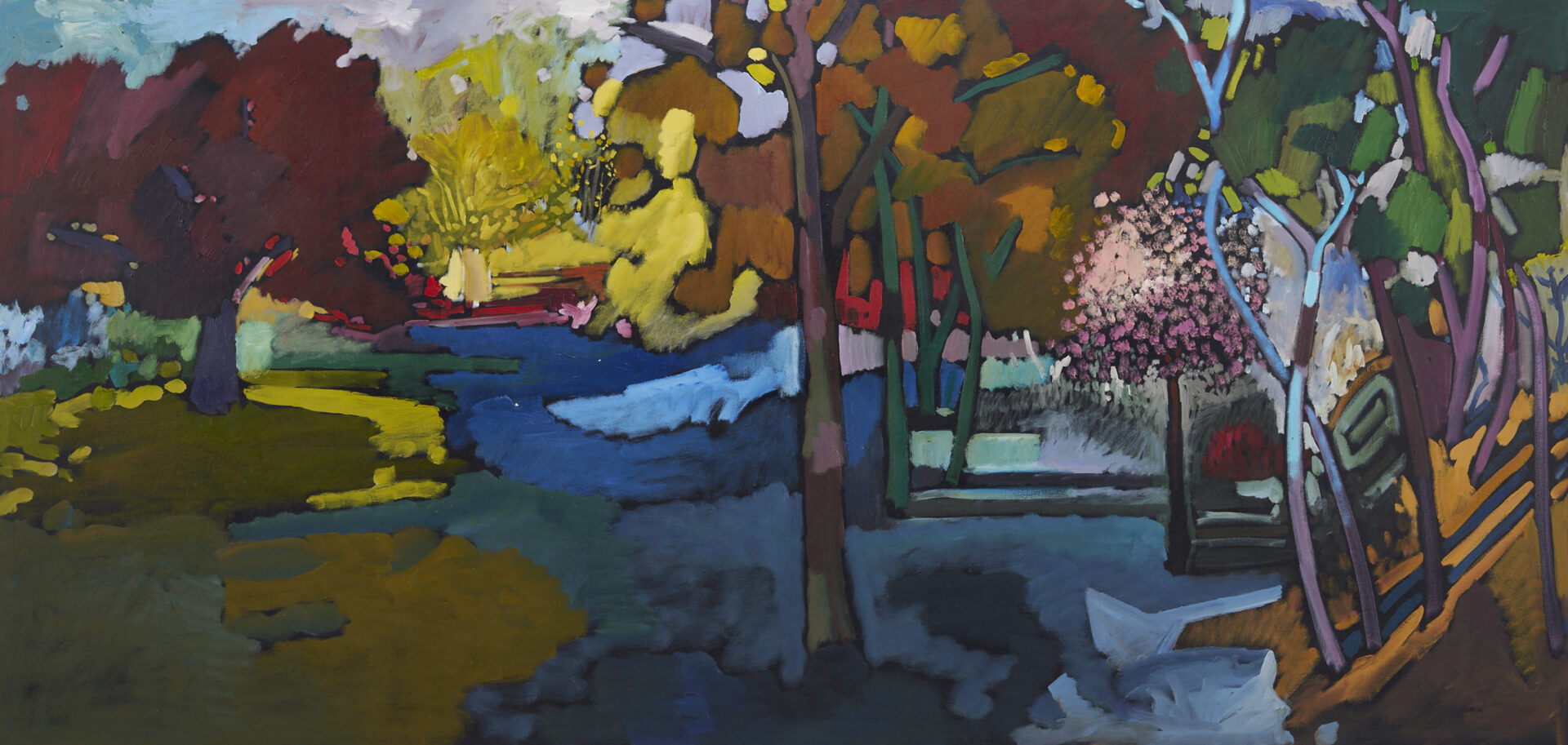 Lot 451: Large Russell Vogt O/C Landscape Painting
