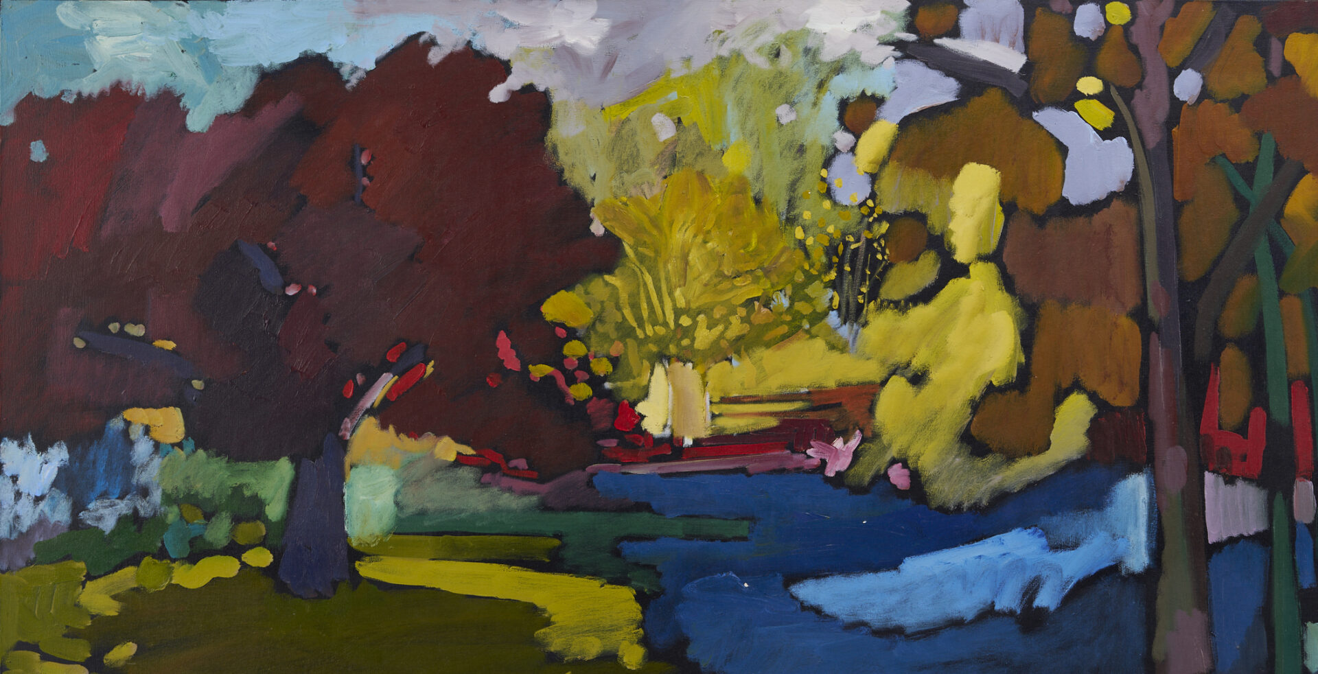 Lot 451: Large Russell Vogt O/C Landscape Painting