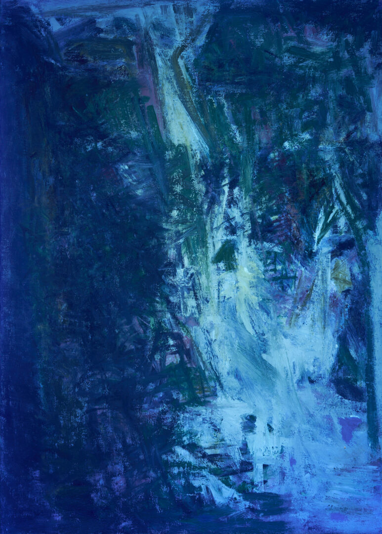 Lot 452: Joanna Higgs Ross Abstract Painting, Waterfall II, 1960