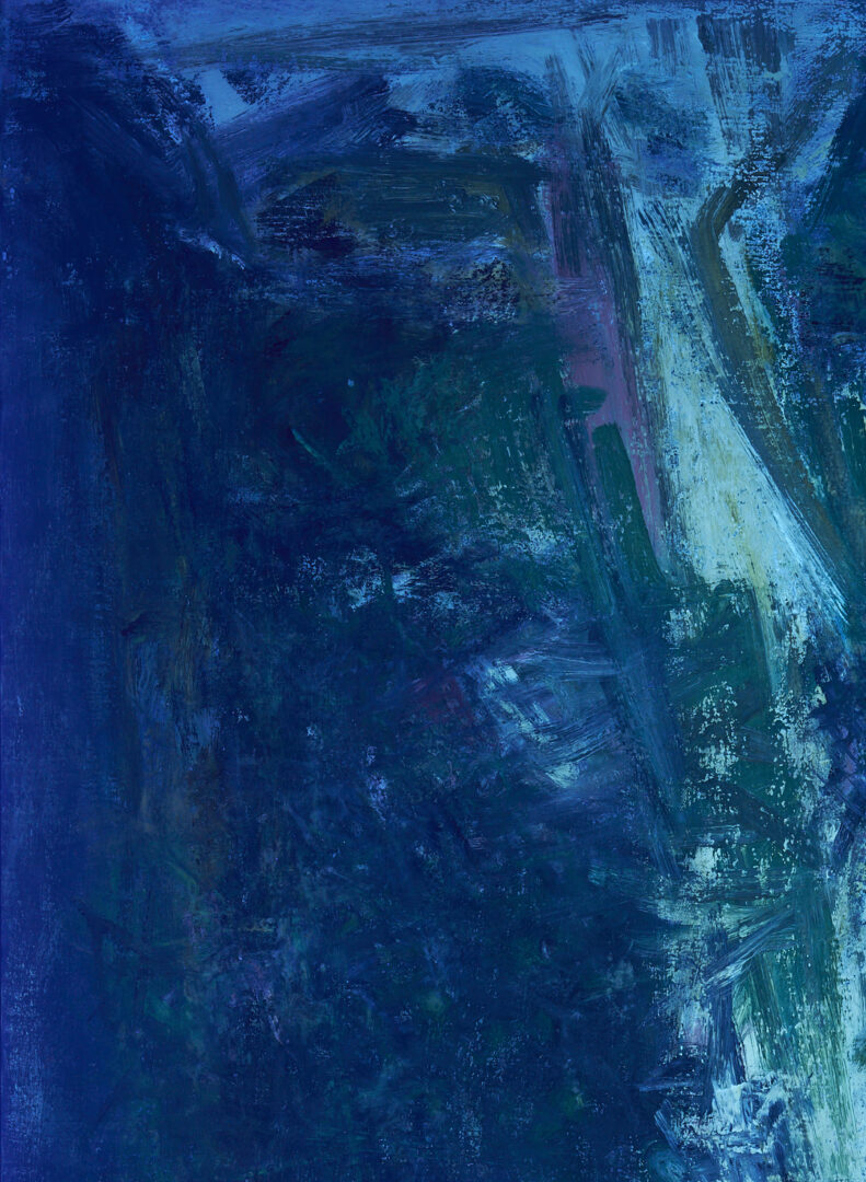 Lot 452: Joanna Higgs Ross Abstract Painting, Waterfall II, 1960