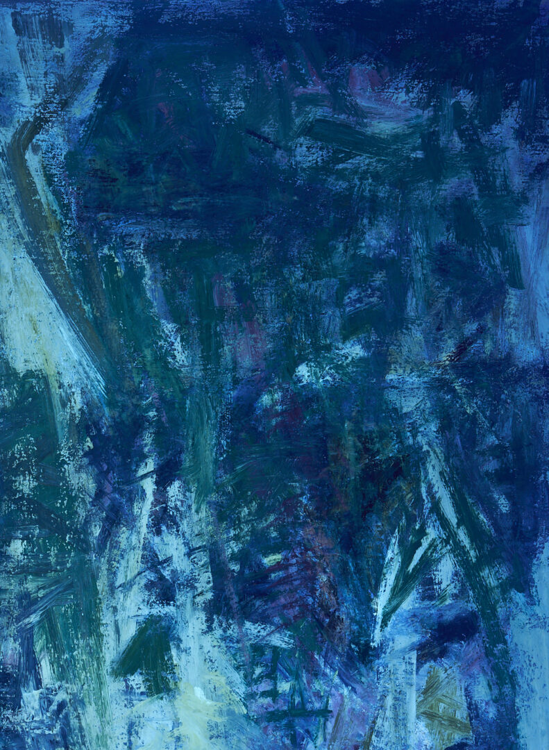 Lot 452: Joanna Higgs Ross Abstract Painting, Waterfall II, 1960