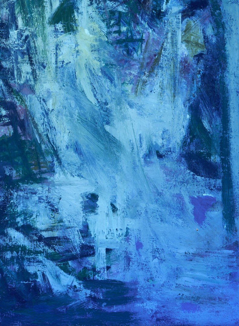 Lot 452: Joanna Higgs Ross Abstract Painting, Waterfall II, 1960