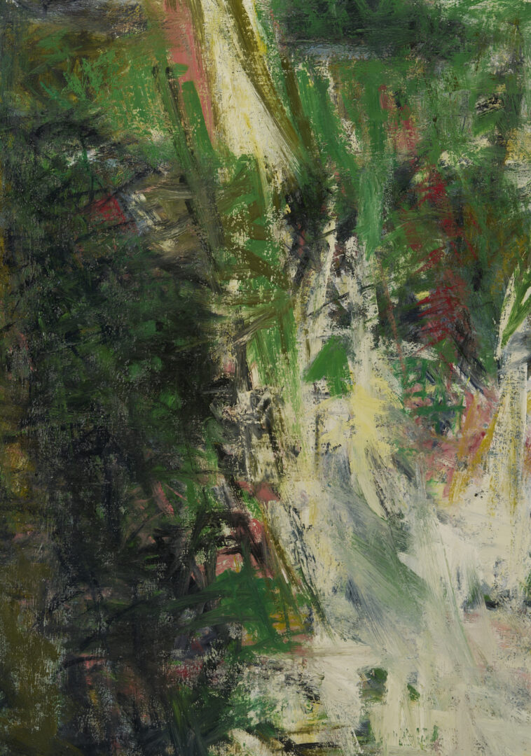 Lot 452: Joanna Higgs Ross Abstract Painting, Waterfall II, 1960