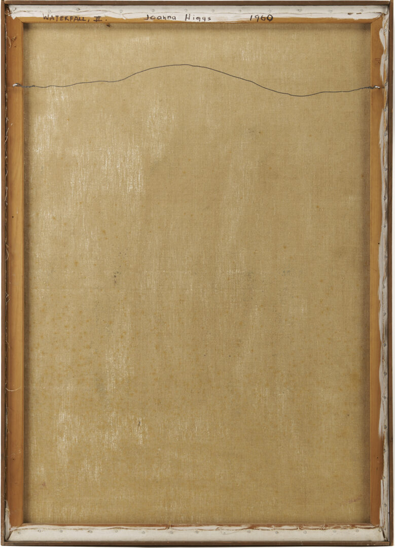 Lot 452: Joanna Higgs Ross Abstract Painting, Waterfall II, 1960