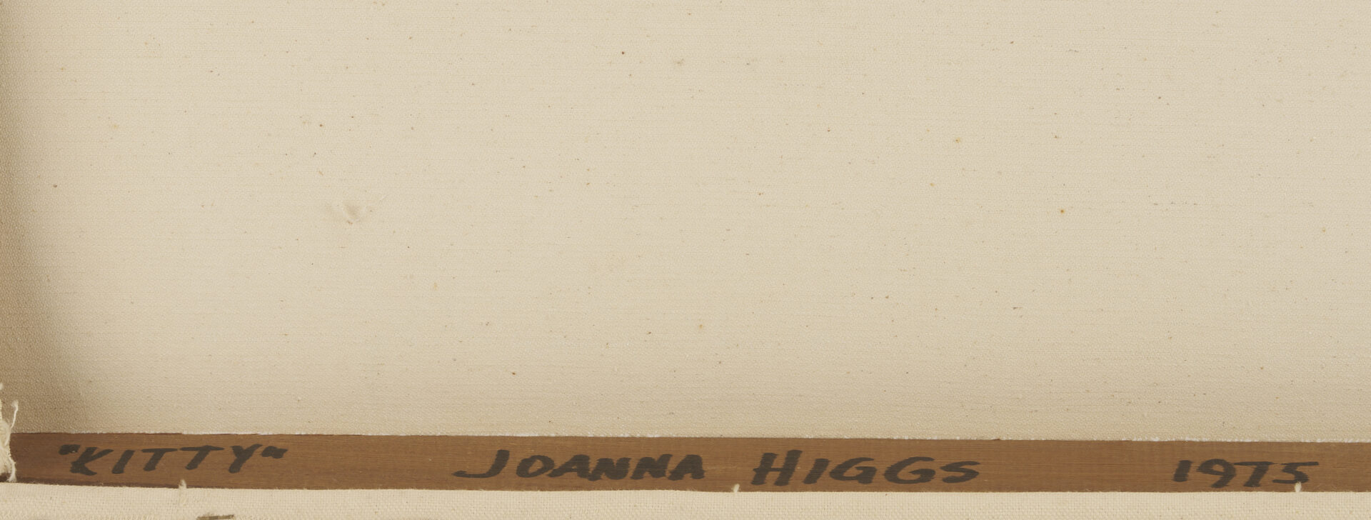 Lot 457: Joanna Higgs Ross Modernist Portrait Painting, Kitty