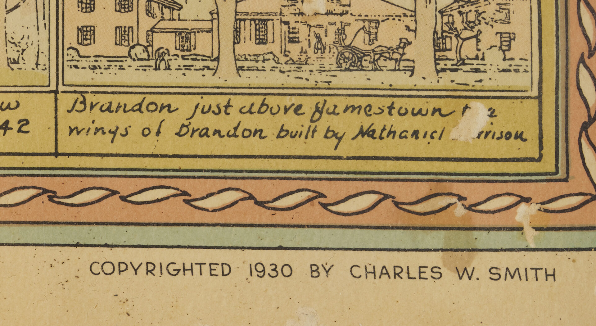 Lot 459: Charles Smith Abstract Block Painting Plus Virginia Map, Signed 32 Woodcuts Book, & Animal Fare Book