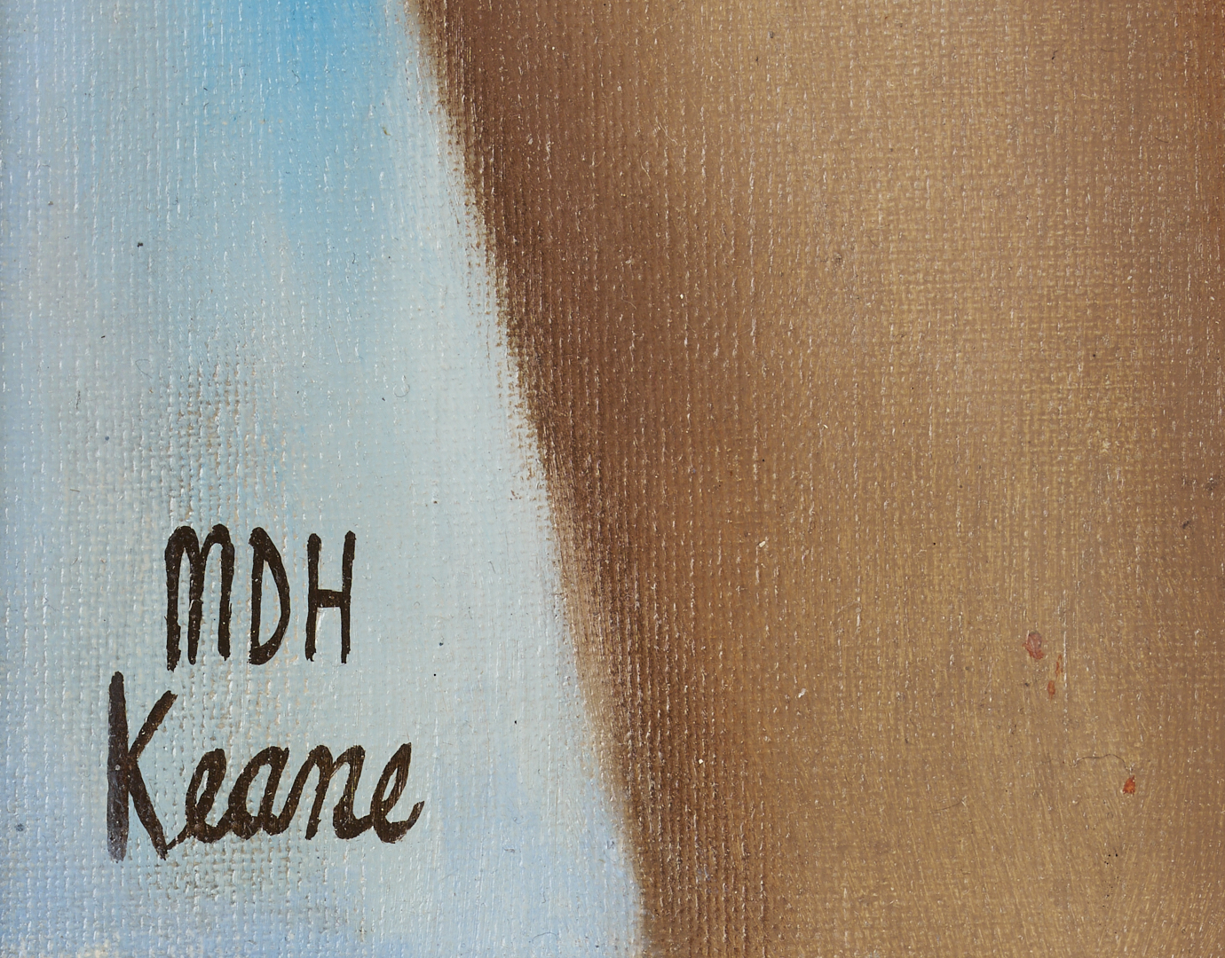 Lot 461: Margaret Keane Big Eyes O/C Painting, 1961, “Sound of Fragrance”