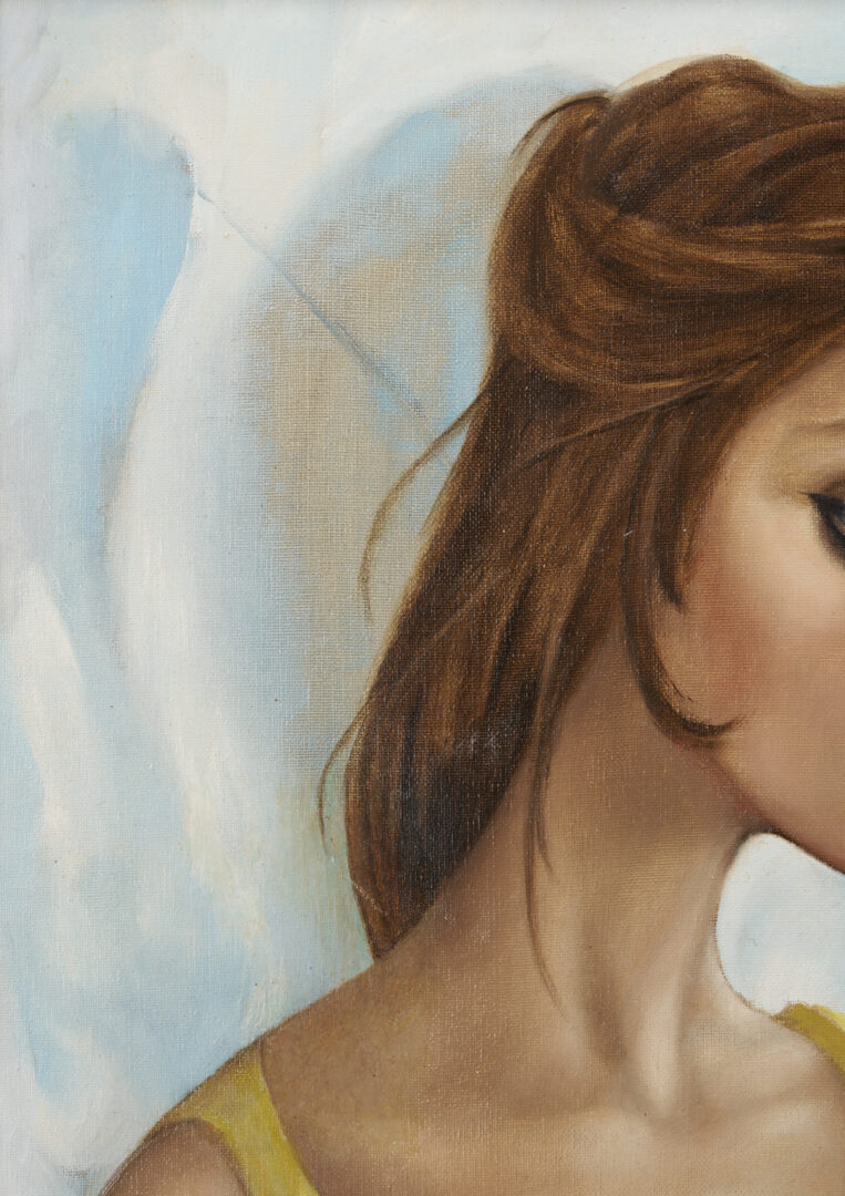Lot 461: Margaret Keane Big Eyes O/C Painting, 1961, “Sound of Fragrance”