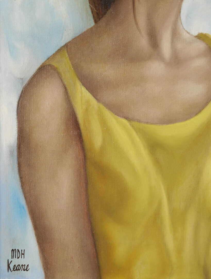 Lot 461: Margaret Keane Big Eyes O/C Painting, 1961, “Sound of Fragrance”