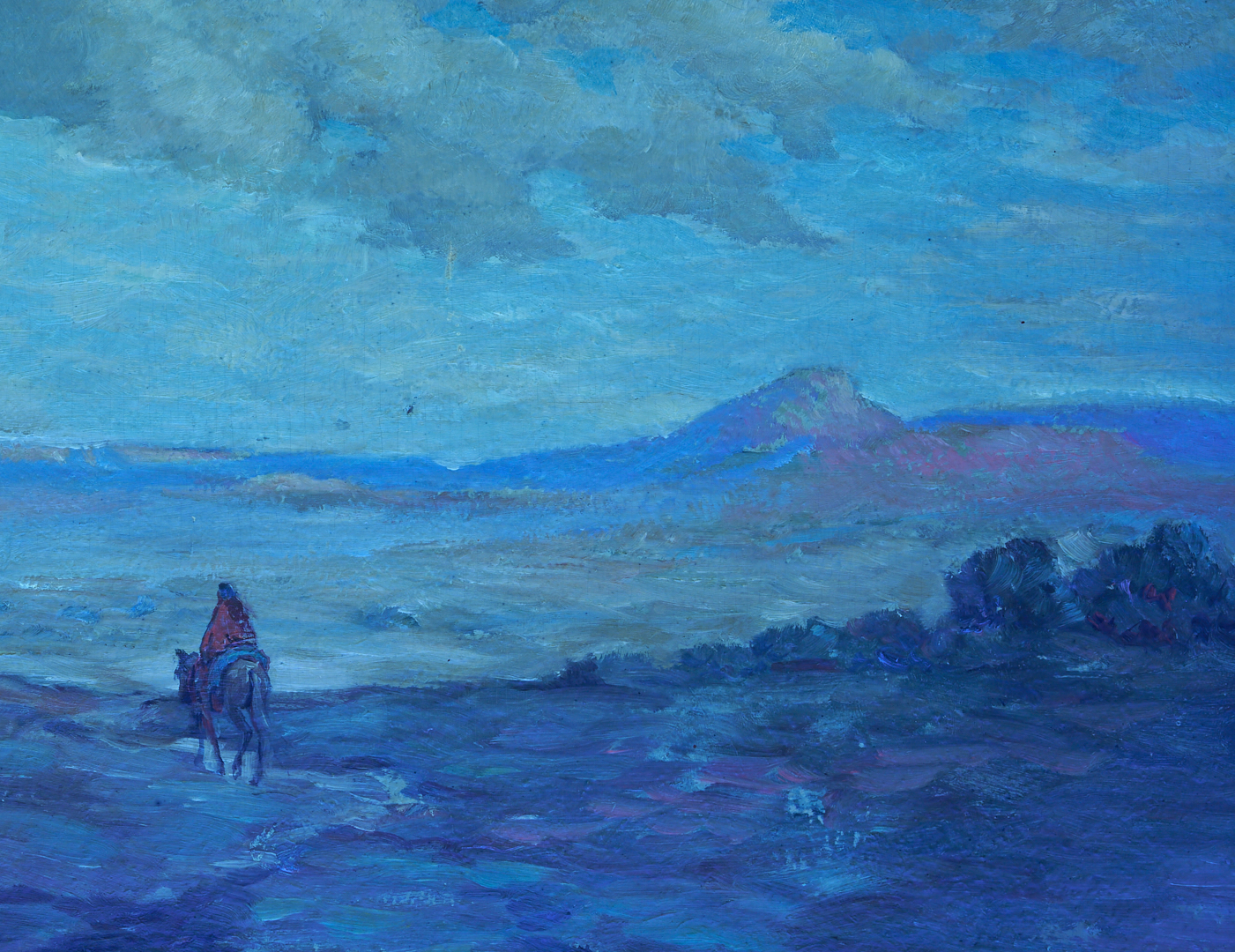 Lot 466: Carl Moon Western Landscape O/C