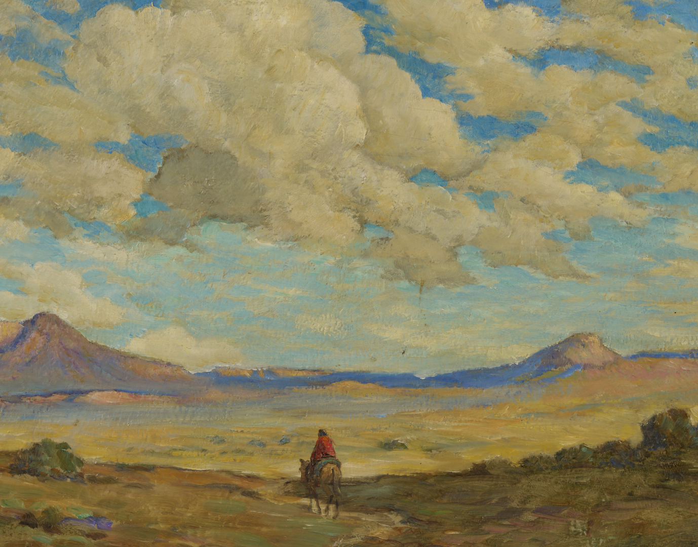 Lot 466: Carl Moon Western Landscape O/C