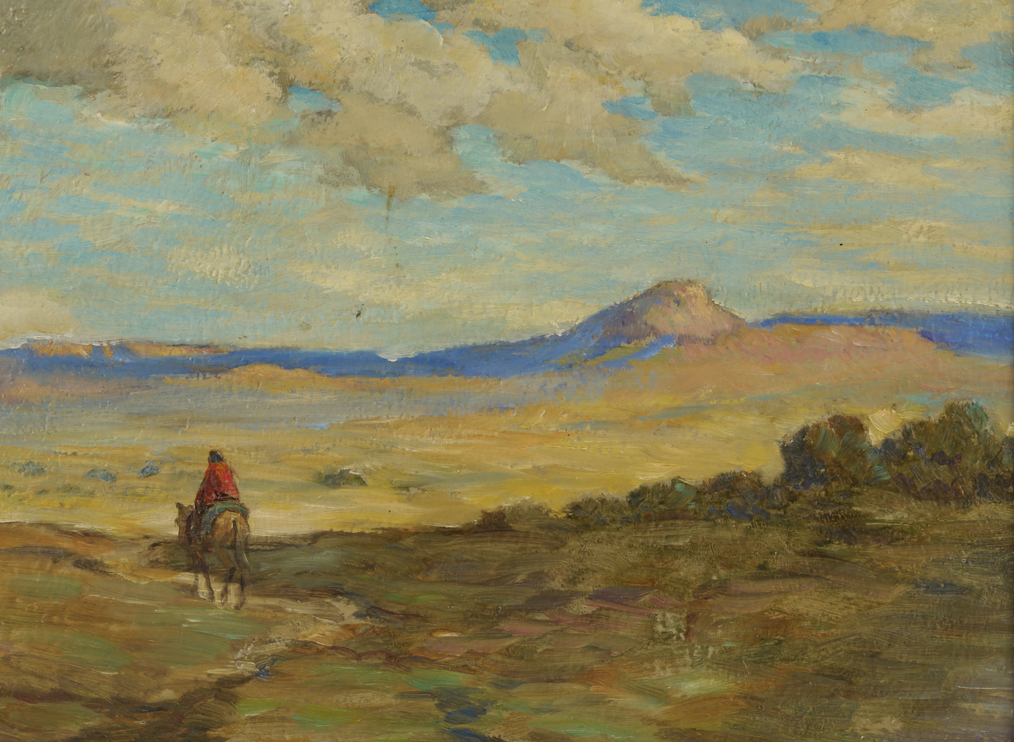 Lot 466: Carl Moon Western Landscape O/C