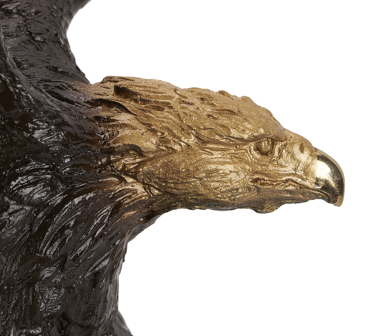 Lot 469: Ghiglieri Bronze Eagle w/ Flag, Brave Glory
