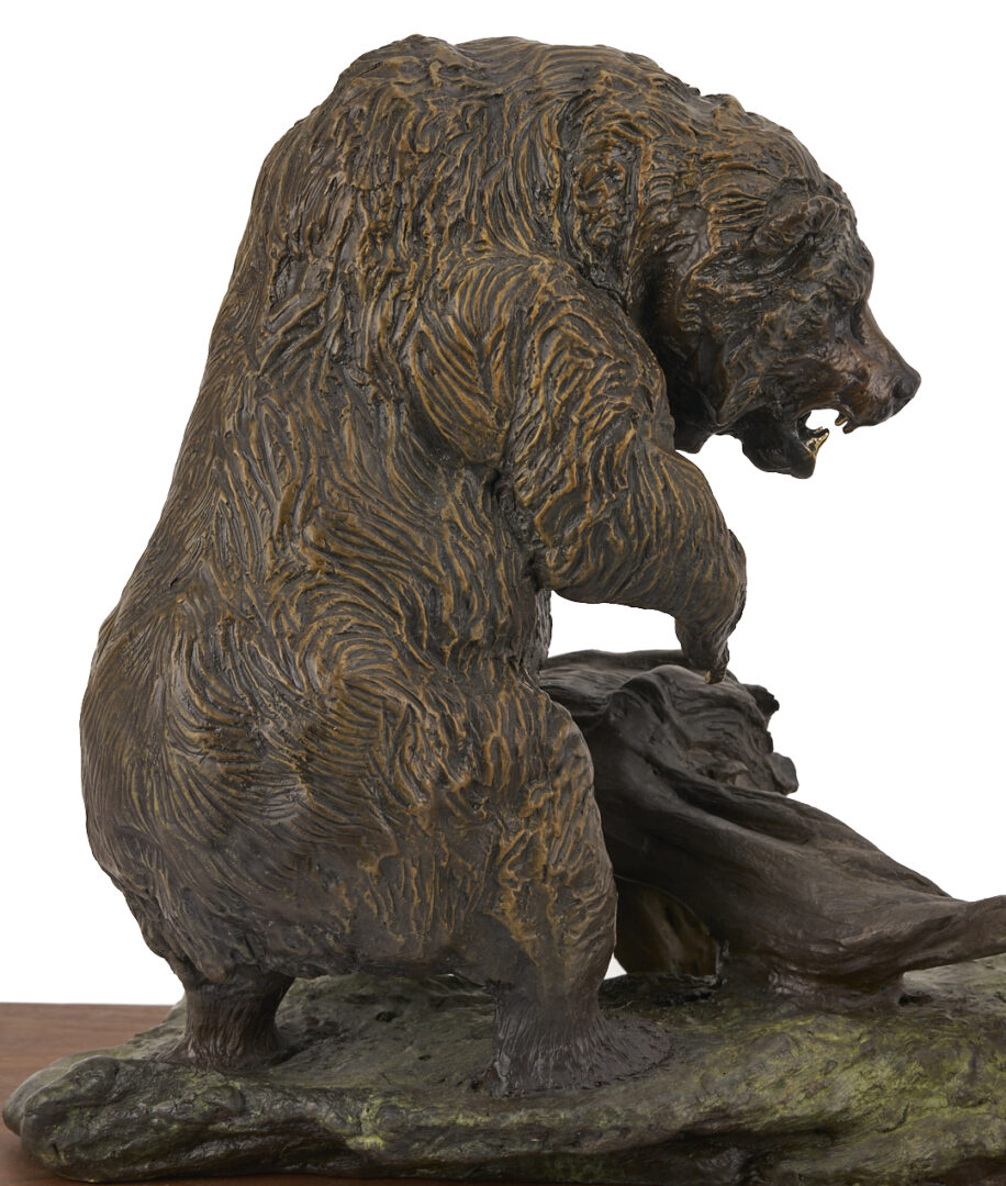Lot 470: Lorenzo Ghiglieri Bronze Sculpture, Powerful Exchange