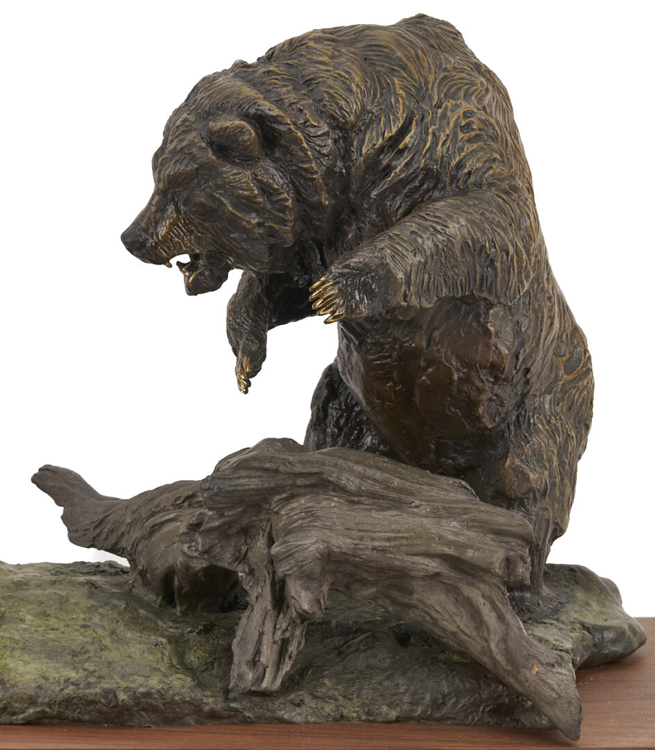 Lot 470: Lorenzo Ghiglieri Bronze Sculpture, Powerful Exchange