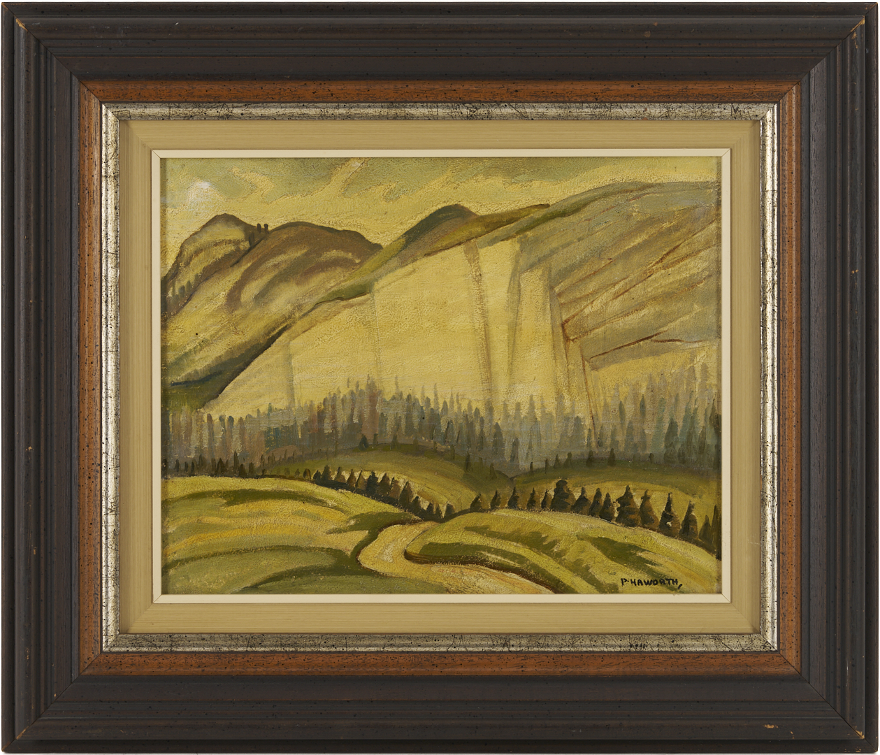 Lot 473: Peter Haworth Canadian Oil Painting, Valley of St. Anthony